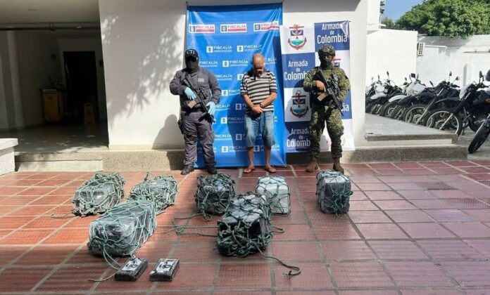 Capturan un sujeto con más 50 kilogramos de cocaína en santa marta